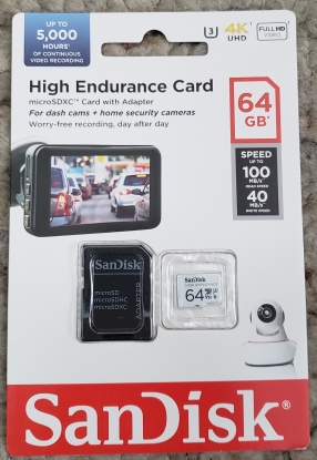SanDisk High Endurance Card Front