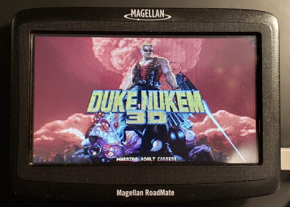 It also runs Duke Nukem 3D!