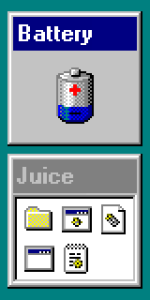 4x magnified simulation of the Windows 95 theme I created.