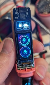 The Kraze's internals while power is applied through USB-C.